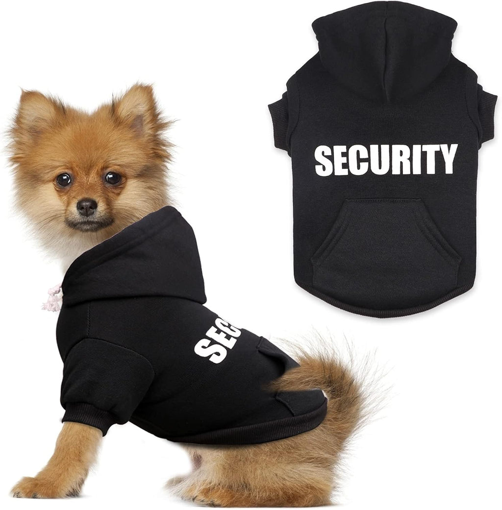 Security Dog Sweater - Soft Brushed Fleece Dog Clothes - XL