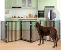 Freestanding Dog Gate with Door for Indoor & Outdoor, 30'' Tall