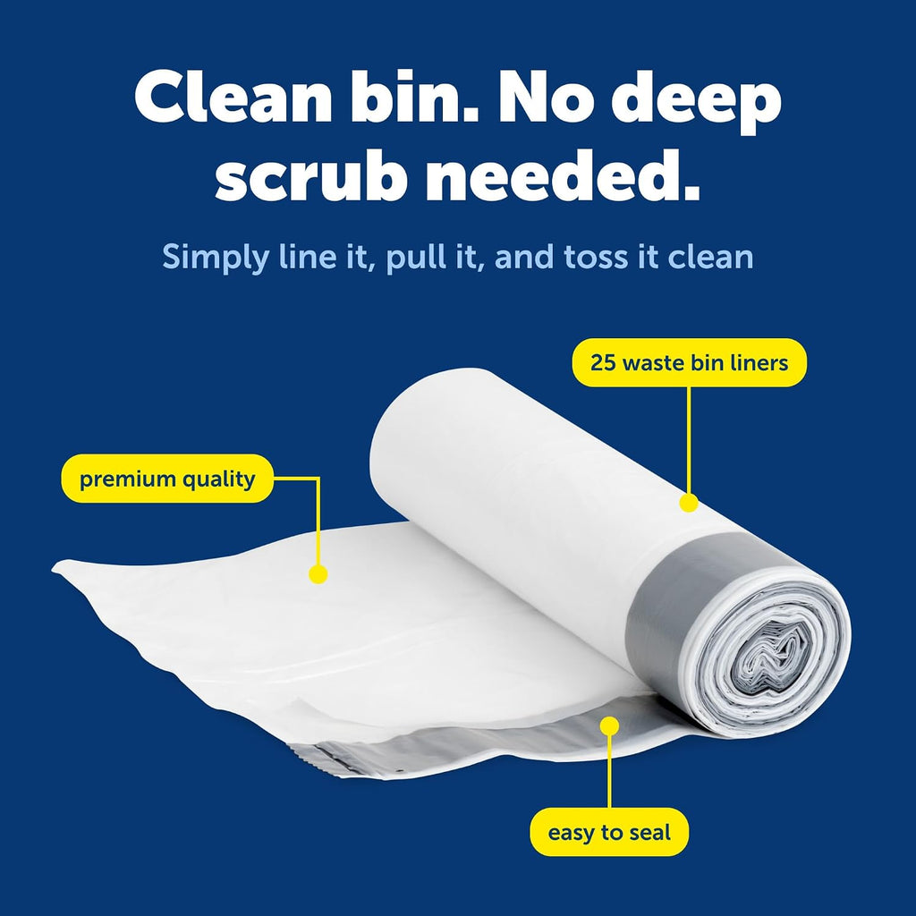 PetSafe ScoopFree Clumping & SmartSpin Litter Box Waste Bin Liners, 25-Ct