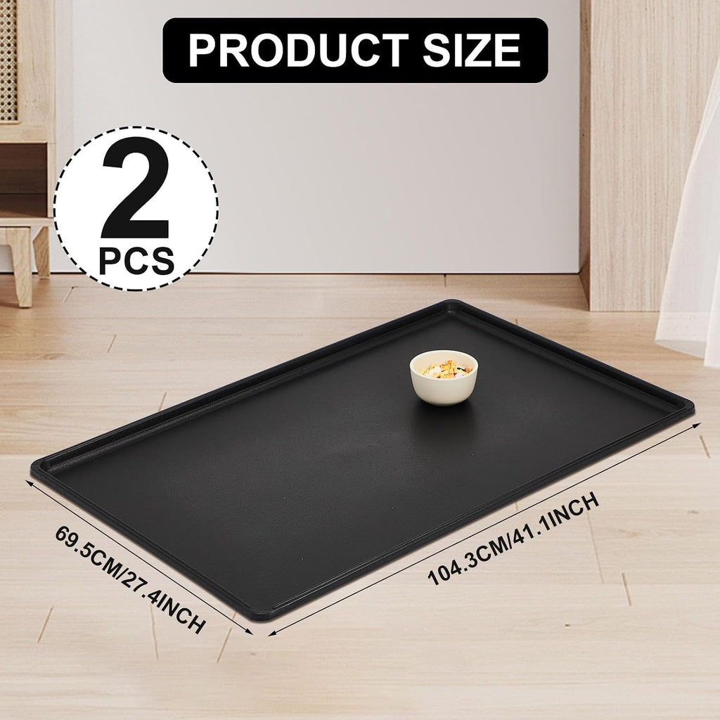 2 Pcs Dog Crate Tray 42" Replacement, Plastic Bottom Pan