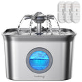 Cat Water Fountain Stainless Steel: 99oz/2.8L Auto Pet Drinking Fountain