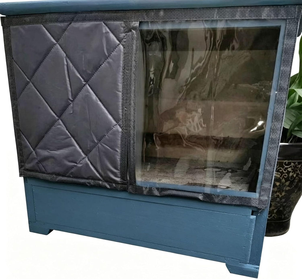 Pet Shelter Door Curtain Winter Warm Cotton Cover for Dog House and Cat