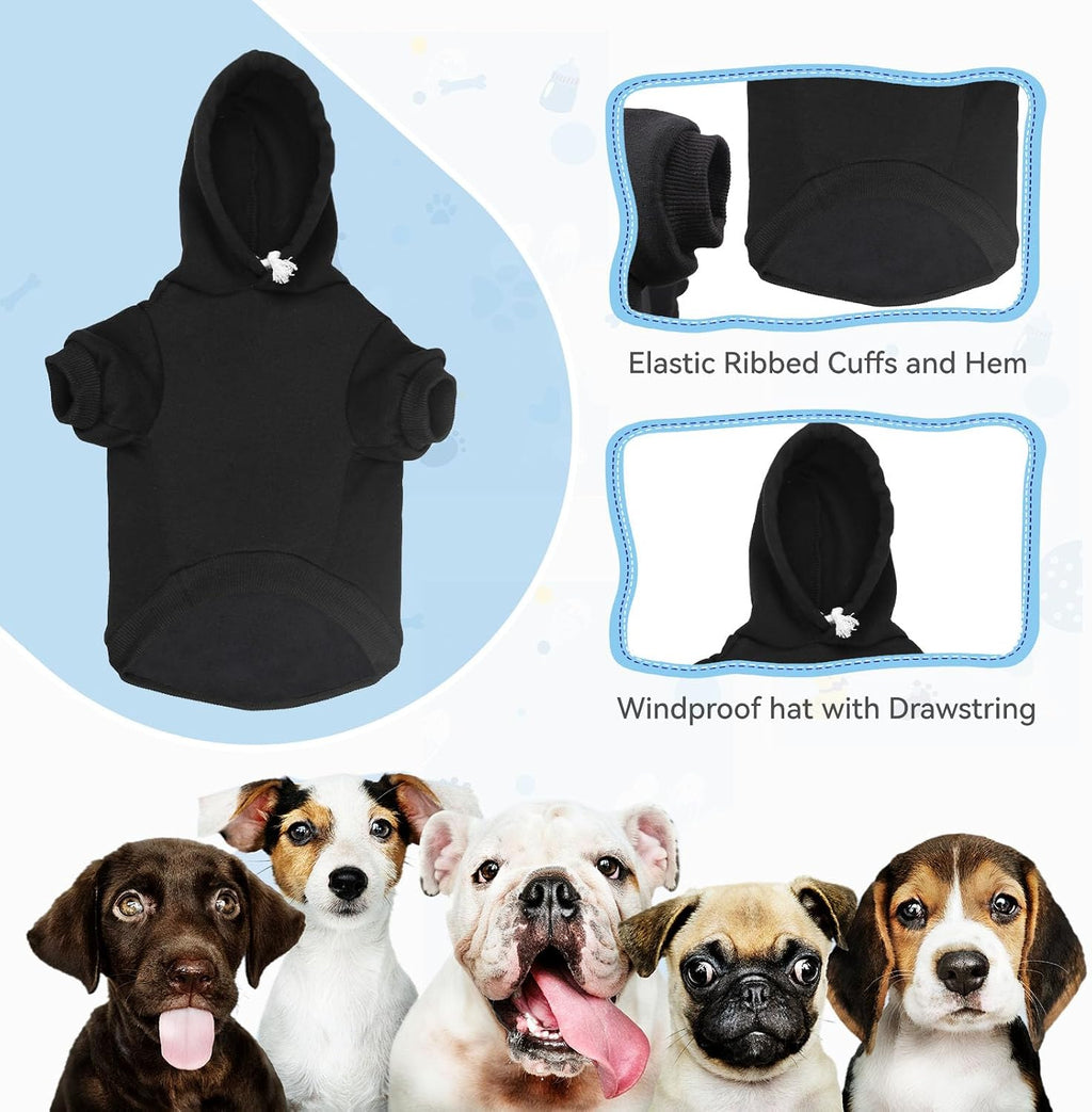 Dog Sweaters for Large Dogs Security Dog Hoodie Soft Brushed Fleece Clothes Sweatshirt with Pocket(XL)