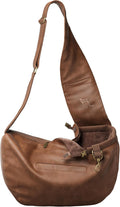 Dog Carrier Sling 5-18lb, Cat Carrier bag (Faux Leather, Zipper)