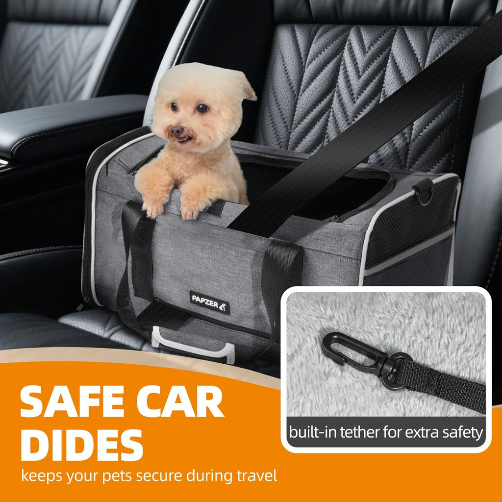 Cat Carrier for Travel, Soft-Sided, Top Loading, Privacy Curtain, to 20 lbs
