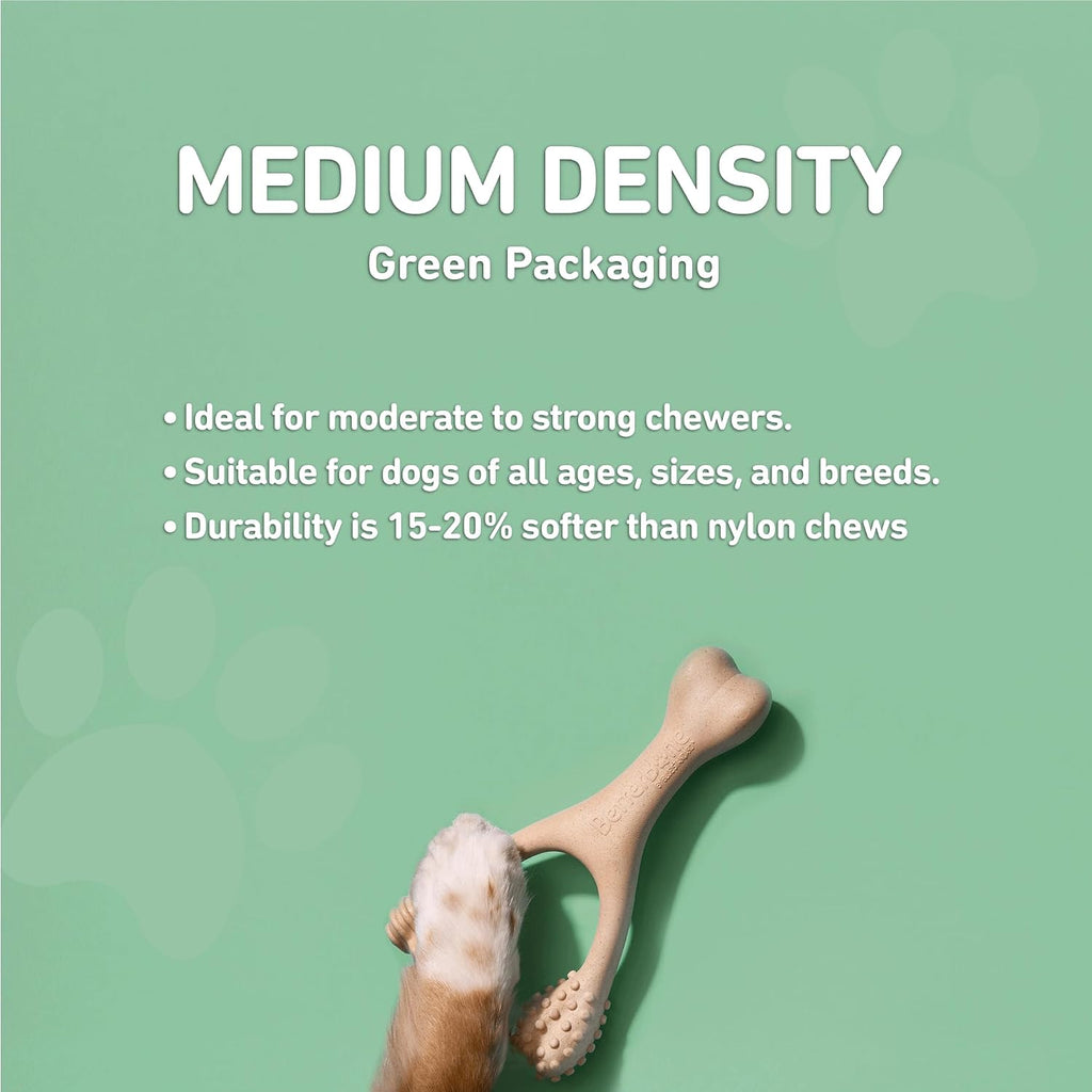 BetterBone - Medium Density - Ideal for Moderate to Strong Chewers - All-Natural, Nylon-Free Dog Chew Toys - Non-Toxic, 