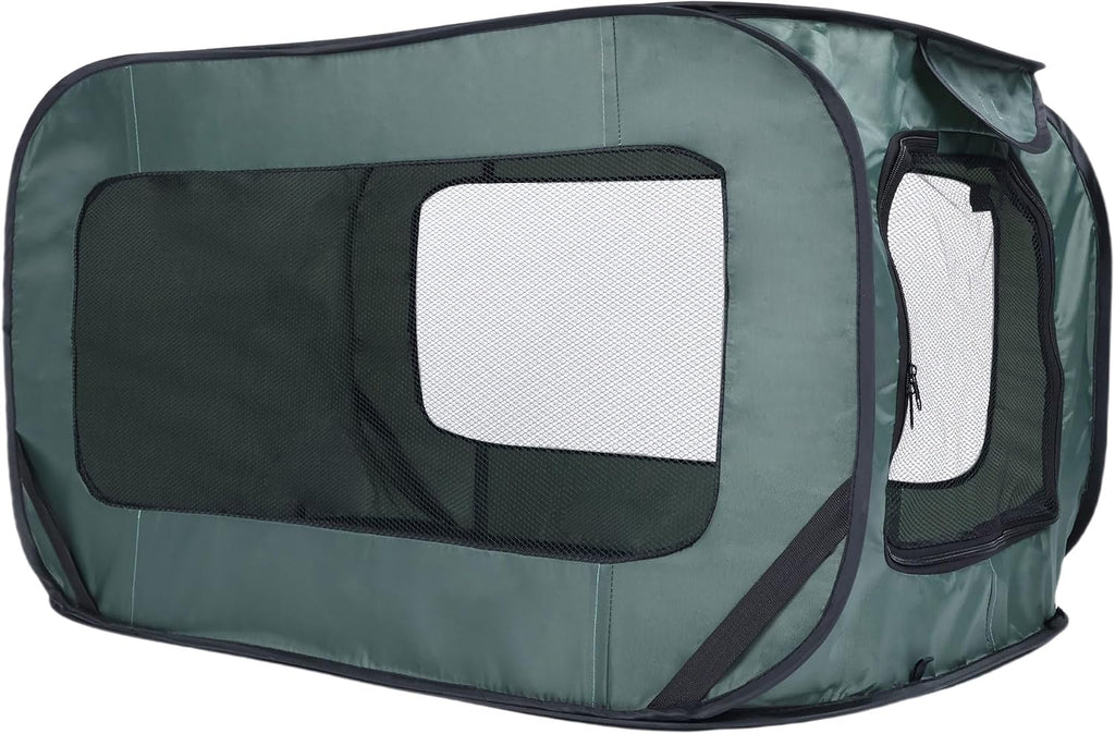 Foldable Dog Kennel for Medium Dogs 36-inch, Portable Waterproof Dog Crate, Pop-Up Indoor/Outdoor Pet Cage & Car Seat Tr