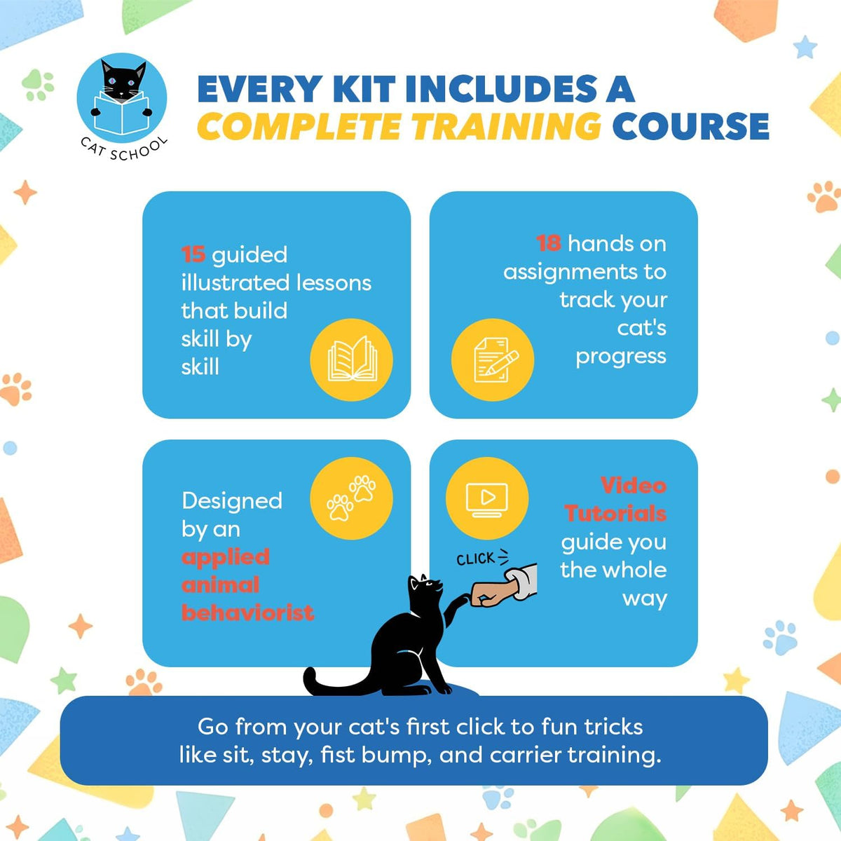 Cat Training Clicker Positive Reinforcement Training Tool