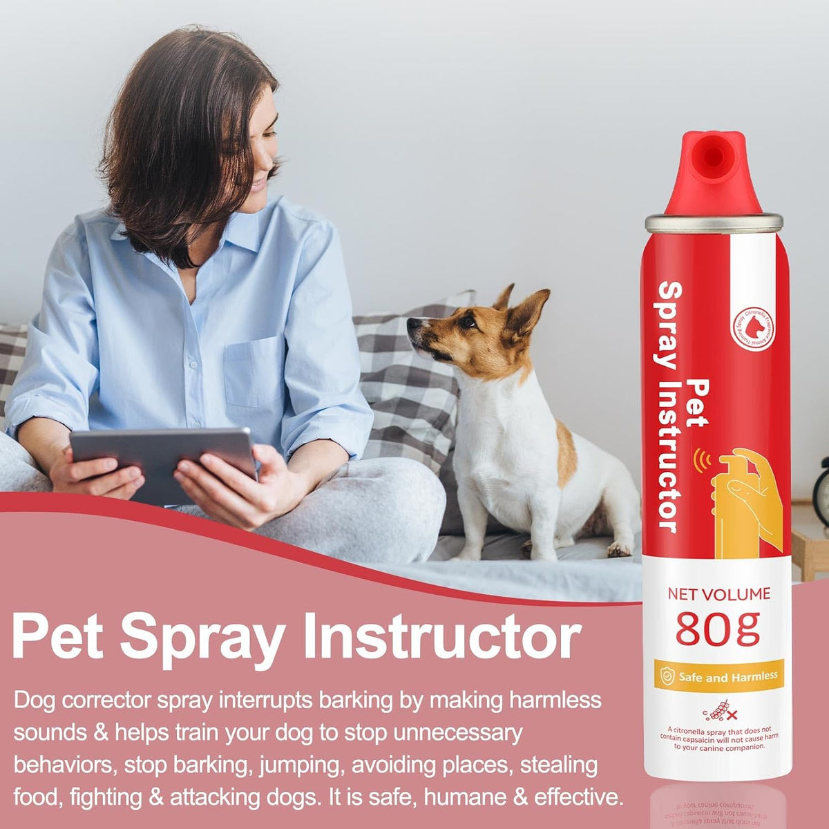 Corrector Spray Dog Trainer, 80ml 2 Pack Corrector Spray for Dogs
