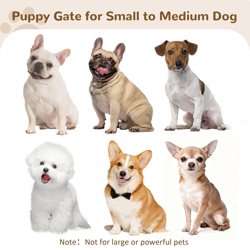Cideny Free Standing Dog Gate Indoor, Foldable Dog Gate for Stairs Doorways