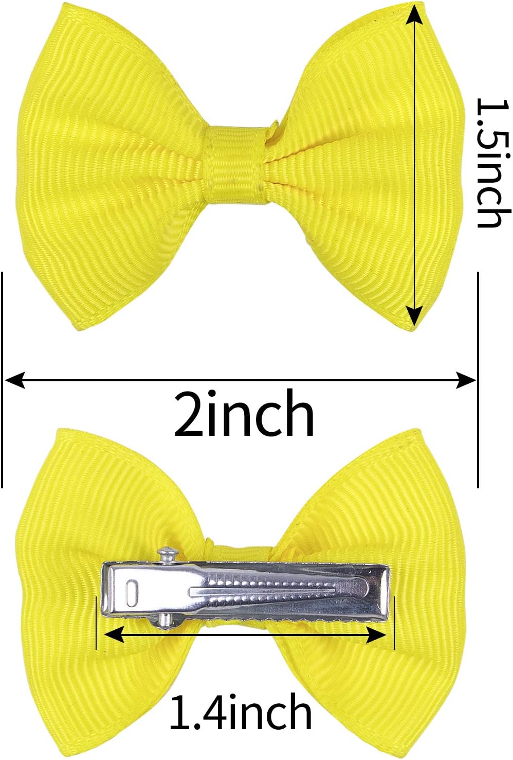 48PCS(24pairs) Dog's Hair Bows Clips,Small Handmade Hair Accessories Bow Pet Puppy for Doggies Cat Kitten Rabbit Groomin