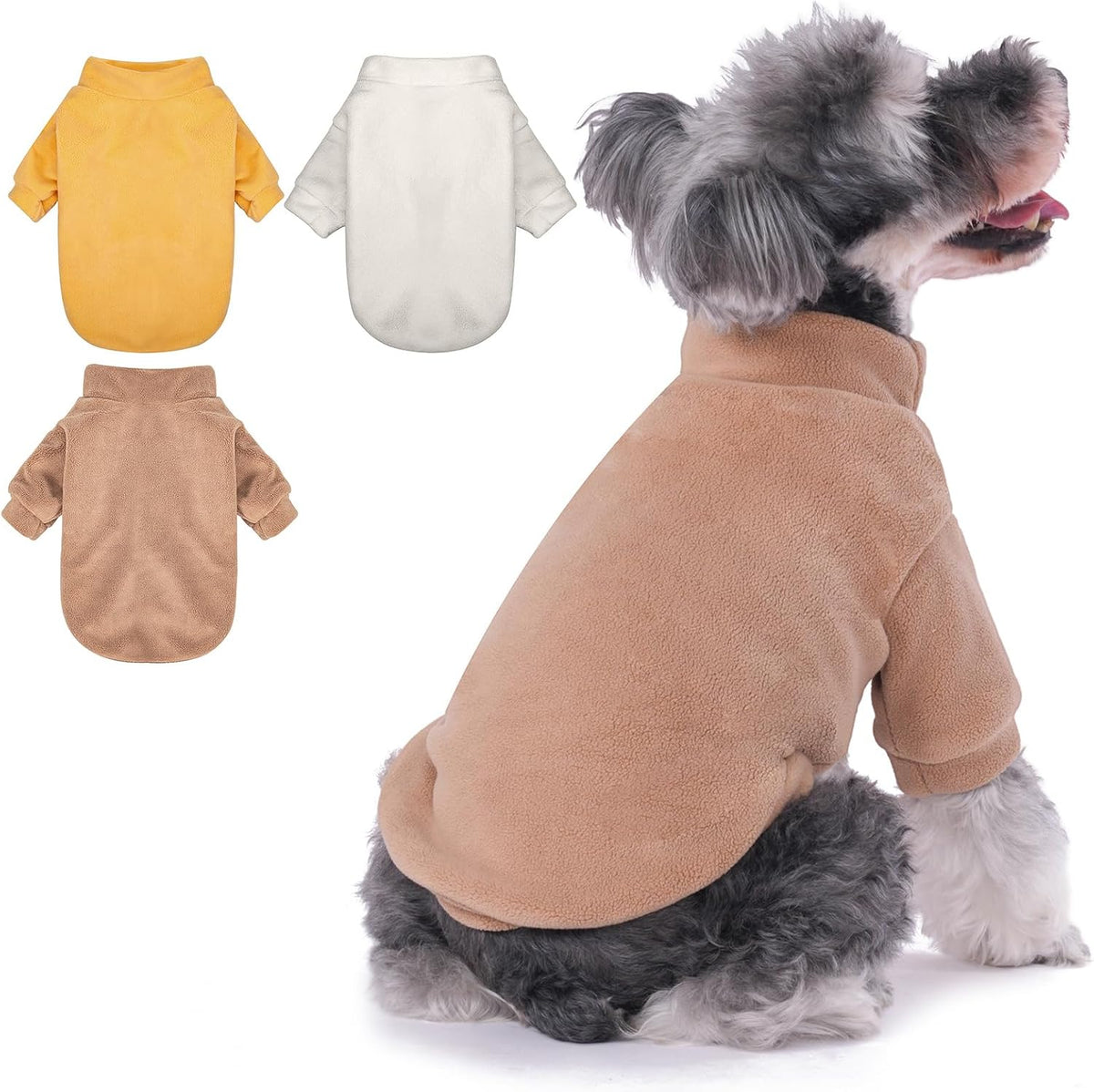 GYALAPERI Dog Sweater, 3 Pack Dog Sweaters for Small Dogs Girl Boy
