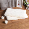 SHENGOCASE 2-Pack 10"x14" Rectangular Faux Rabbit Fur Cat Dog Bed Cushion Pad Mat, Cat Tree Tower Replacement Cushion Pa