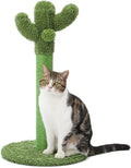 Made4Pets Cactus Cat Scratching Post for Indoor Cats with Plush Ball, 25.6"