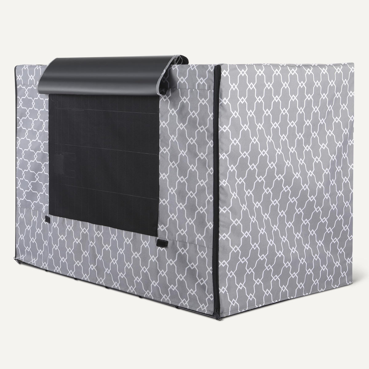 Amazon Basics Dog Cage Cover for 42-inch Wire Crates, Heavy-Duty with Zippered Panels