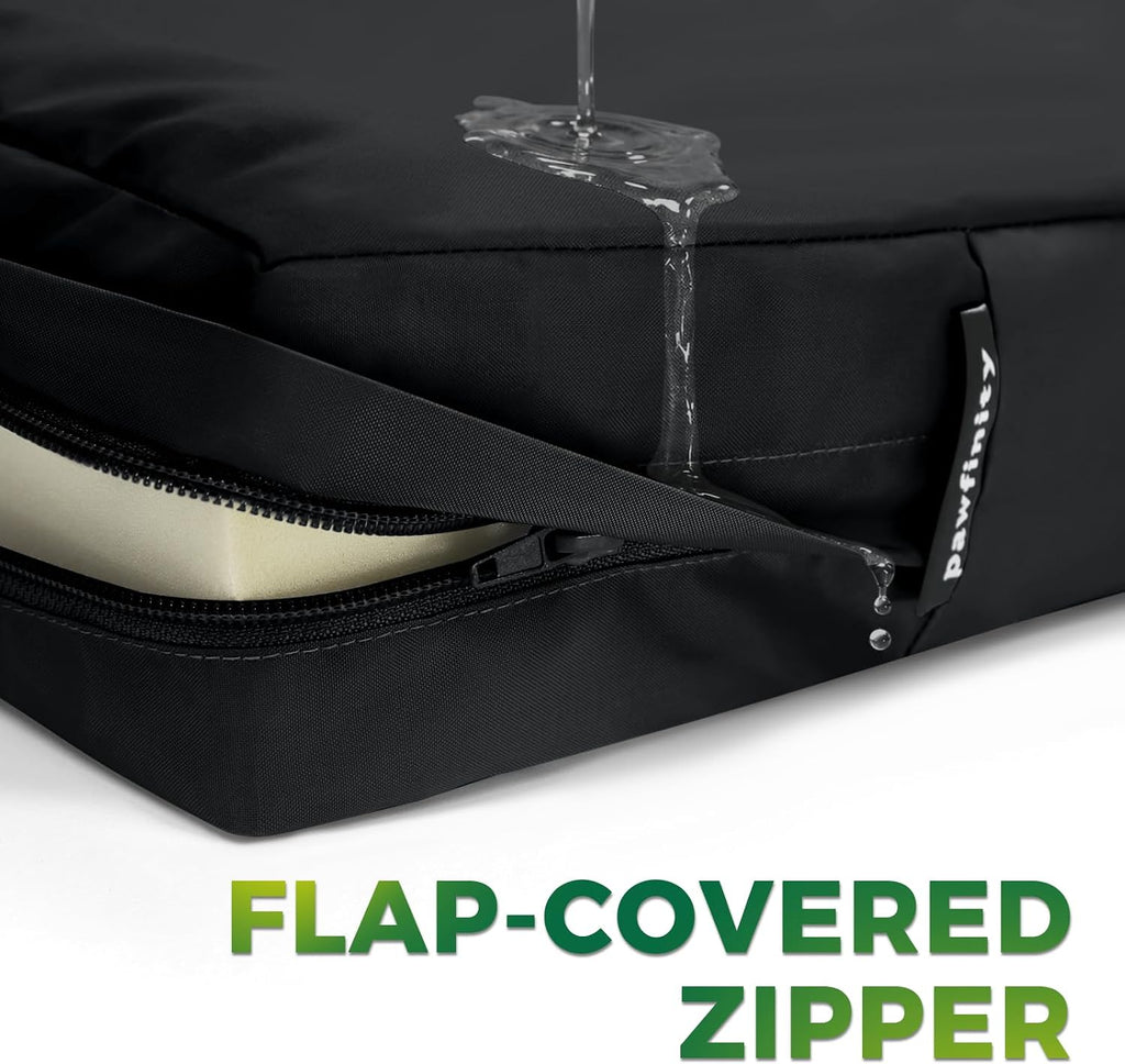 Pawfinity Waterproof Dog Bed Cover Replacement Washable, Zipper Closure