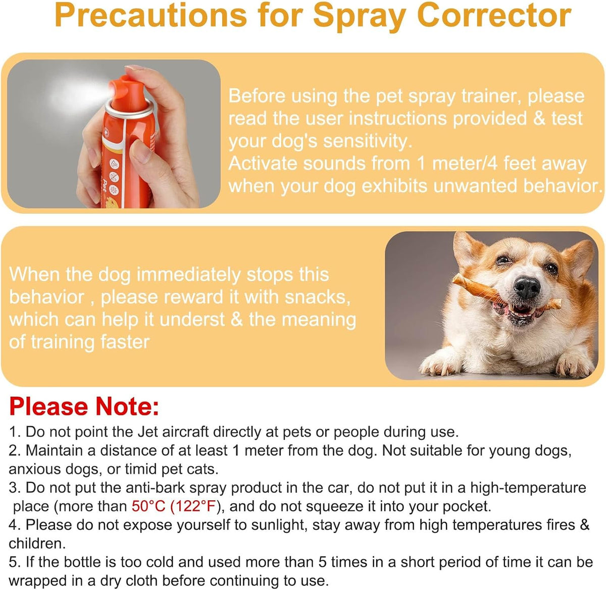 Dog Corrector Spray 80ml 2 Pack for Stops Unwanted Dog Behaviour