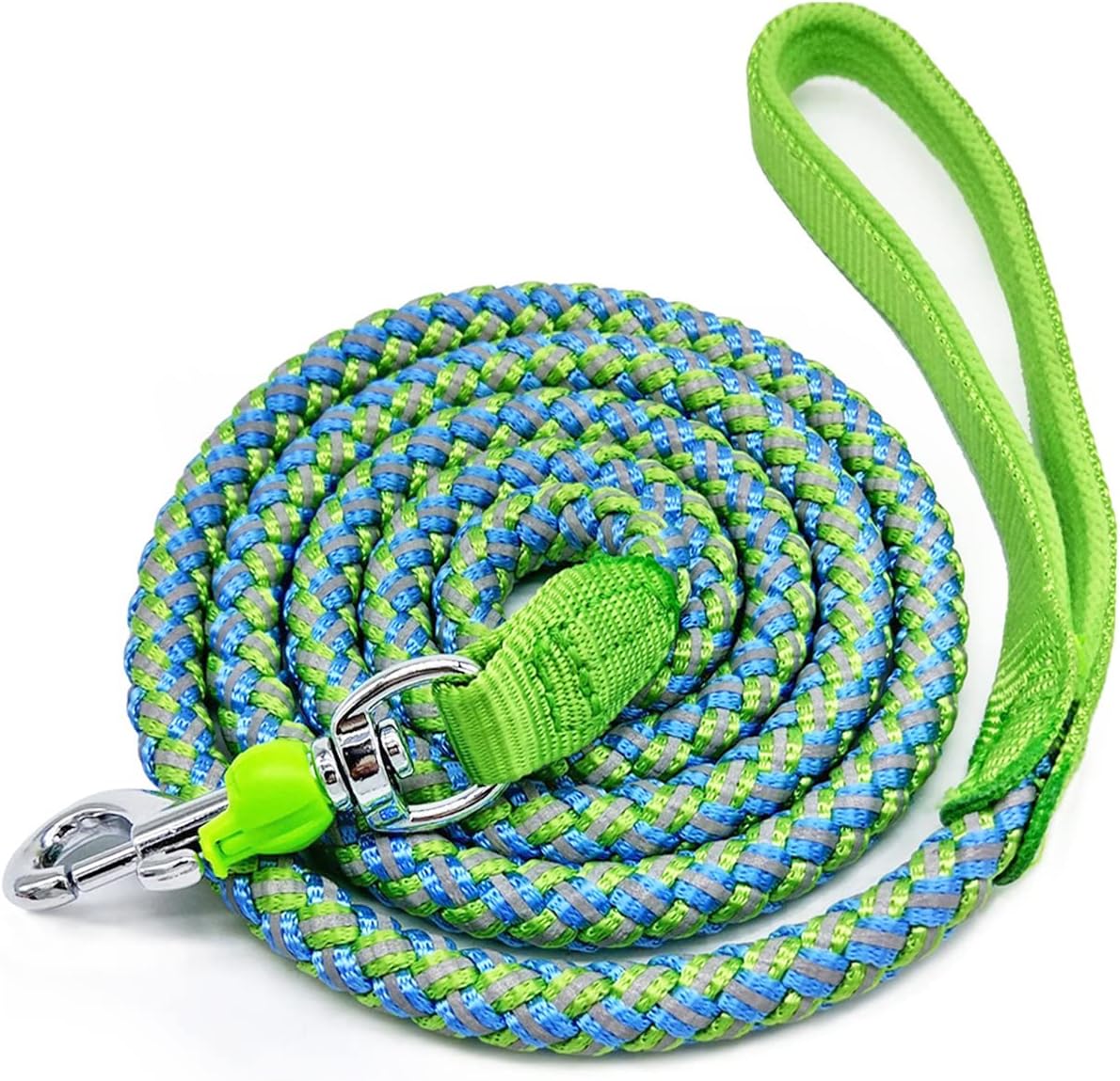 Reflective Dog Leash 2/3/4/6/10ft Braided 1/2" Strong Nylon Rope
