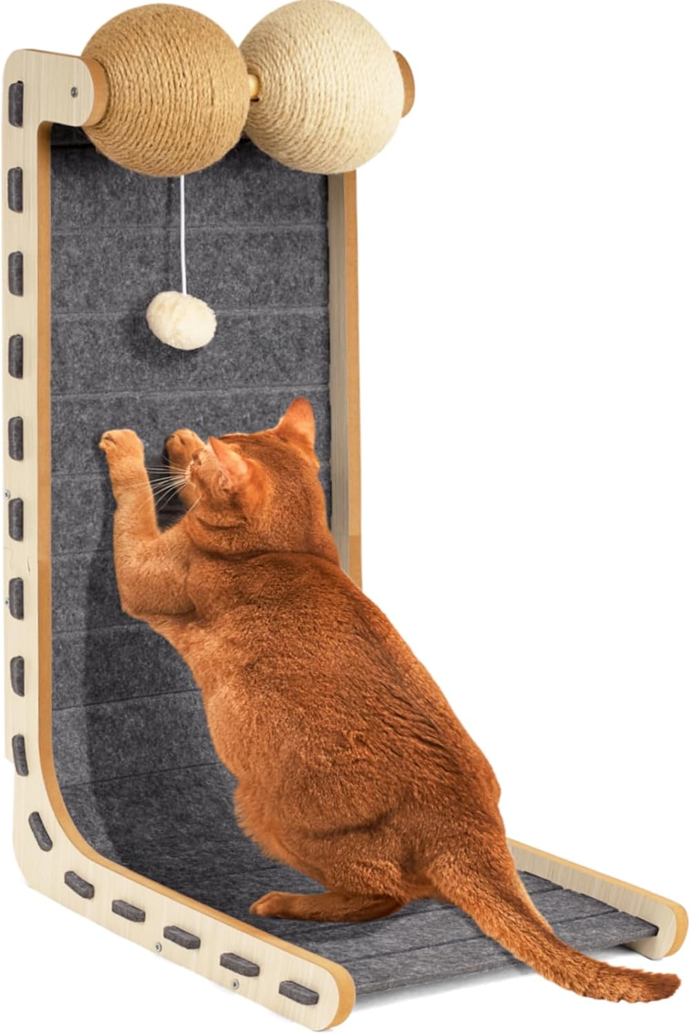 Felt Cat Scratcher for Indoor Cats,26.8 Inch,Grey