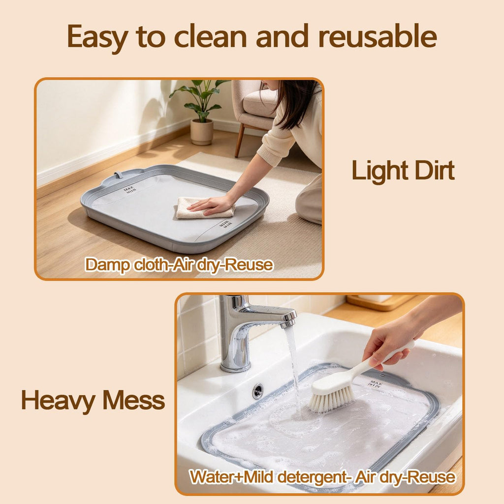 2 Pack Waterproof Pad with 40 liners for Tuya Cumrige and Fumoi Self Cleaning Litter Box, Automatic Cat Litter box liner