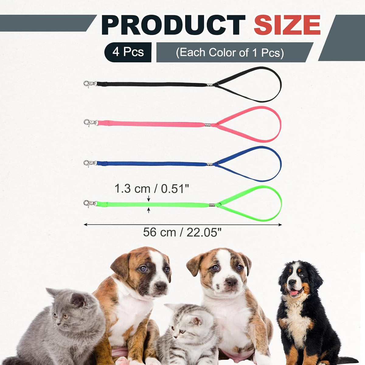 Pet Dog Grooming Loop, Dog Cat Safety Rope, 4Pcs