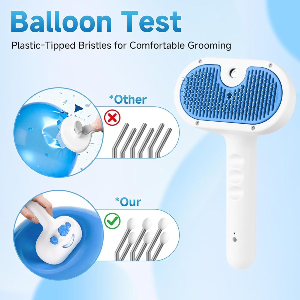 Cat Brush for Shedding,Pet Steam Brush for Cat