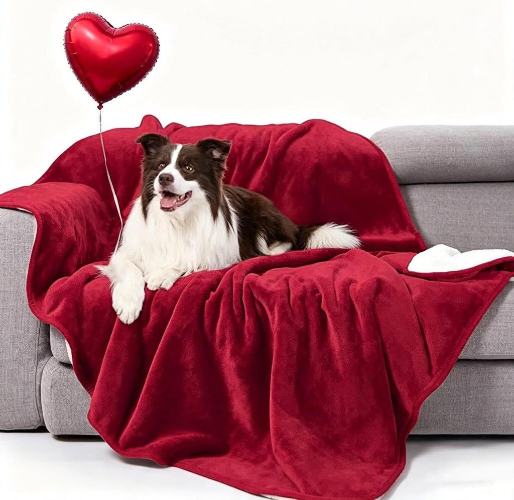 Waterproof Travel Blanket - Super Soft Flannel Throw with Leak-Proof Layer