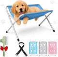 Pet Grooming Hammock Hanging Harness, Foldable Pet Bathing Stand (Blue)