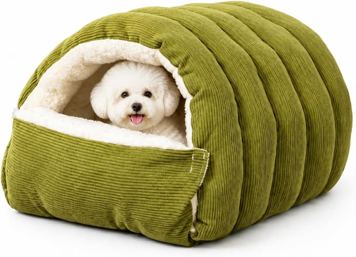 Indoor Dog House, Dog Cave for Small & Medium Dogs