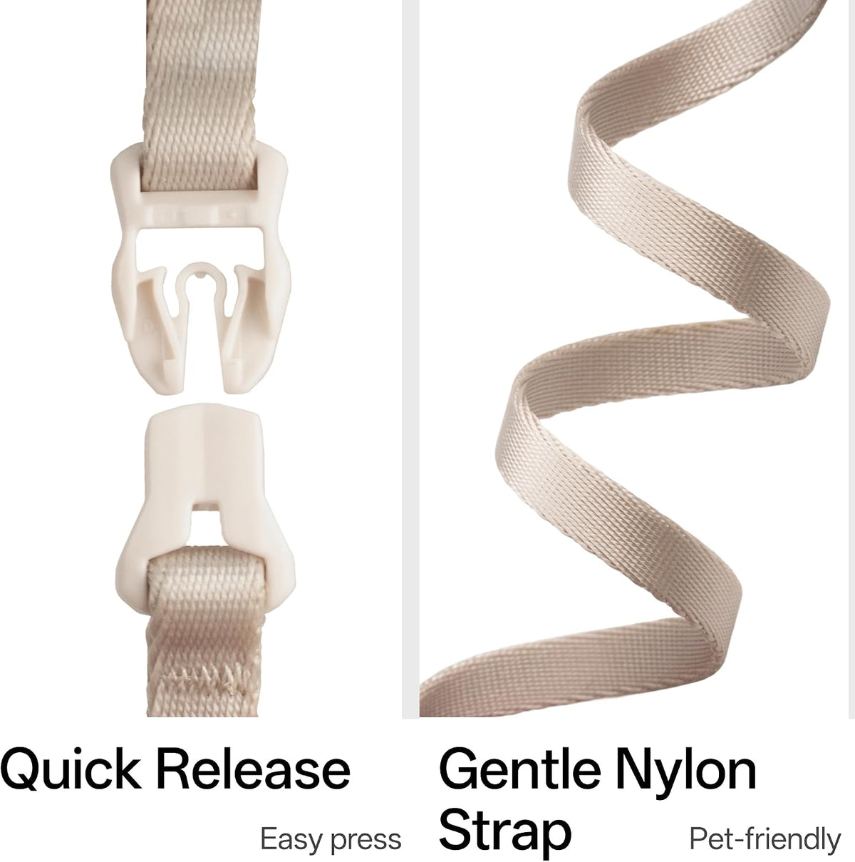 Escape Proof Cat Harness Anti-Choke Quick Release, Space Gray