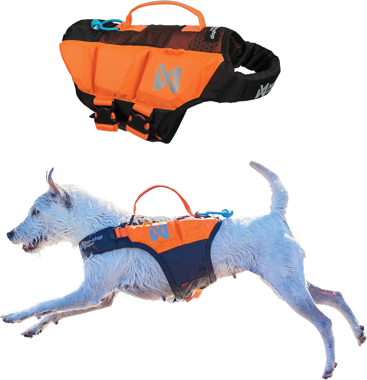 Non-stop dogwear Protector Life Jacket, Innovative Dog Life Jacket, Breathable Dog Swimming Vest with Ergonomic Design f