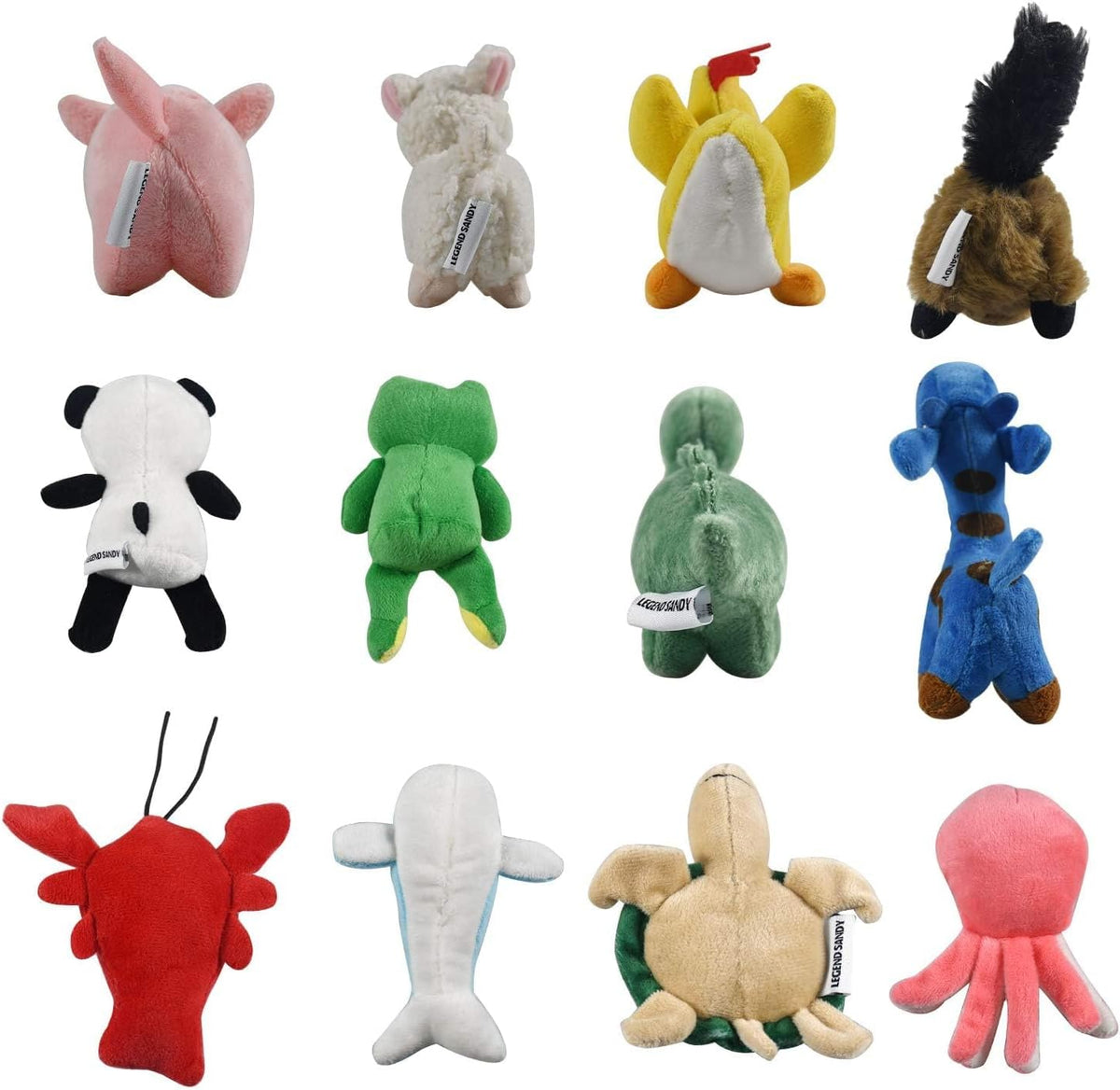 LEGEND SANDY Squeaky Plush Dog Toy Pack for Puppy, Small Puppy Chew Toys