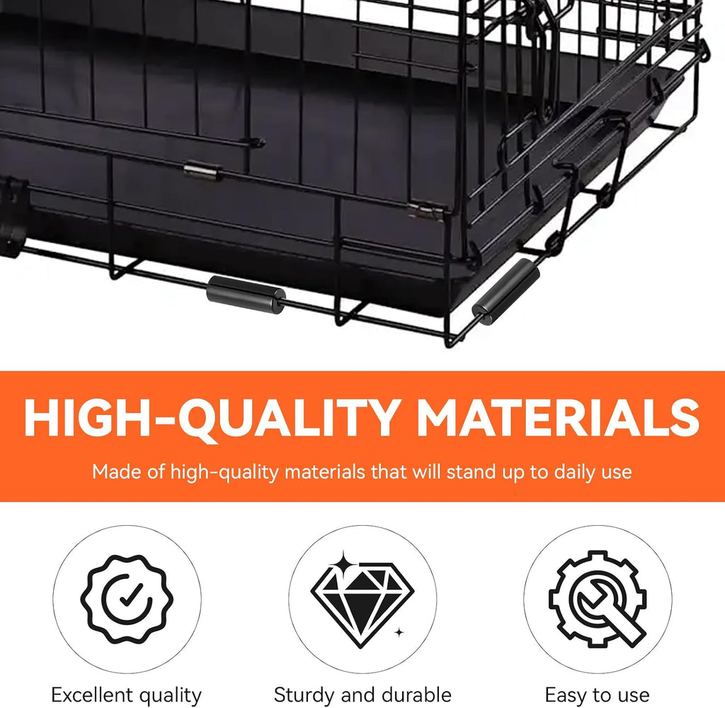 10Pcs Rubber Dog Crate Replacement Parts,Large Crate Feet for Midwest Homes