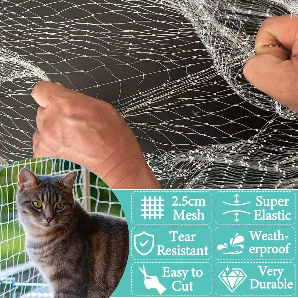 Cat Netting Balcony Anti-Fall Fence Net Small Patio for Balcony High Strength Safety Pet Netting