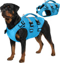 Kuoser Dog Life Jacket, High Flotation Dog Life Vest for Swimming Boating