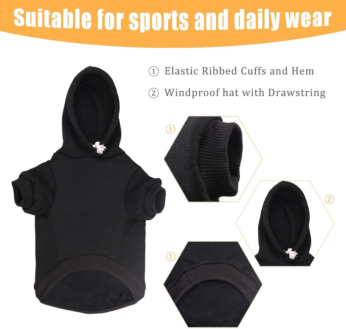 Security Dog Sweater - Soft Brushed Fleece Dog Clothes - XL