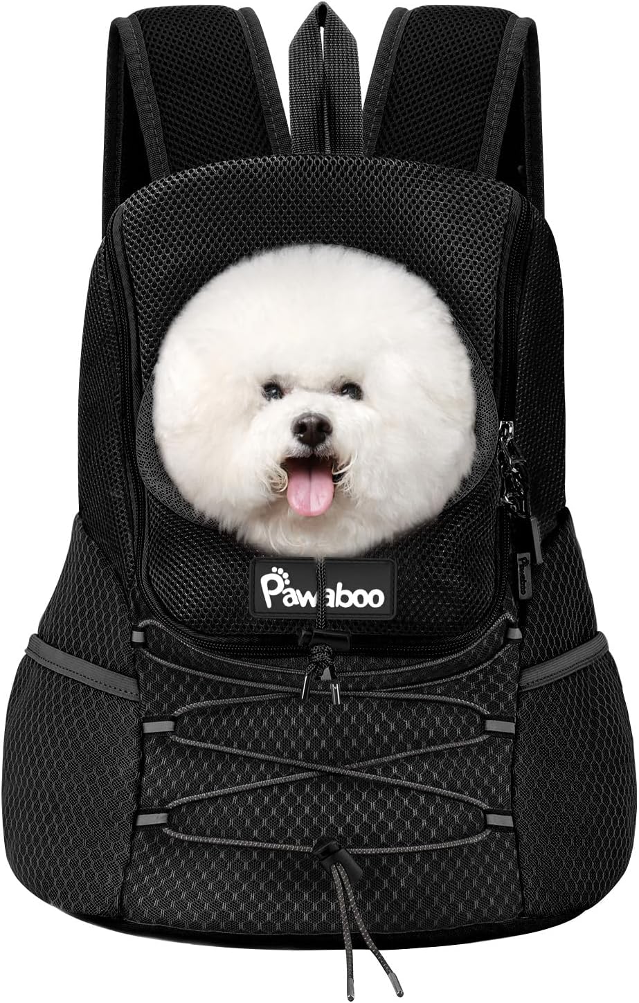 Pawaboo Pet Dog Front Carrier Backpack,Ventilated Mesh Puppy Back Pack