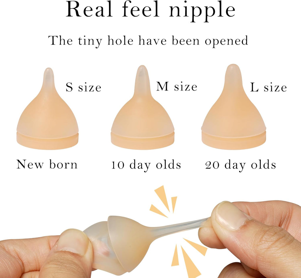 Kittens Feeder Bottle,Silicone Feeding Nipple and Syringes