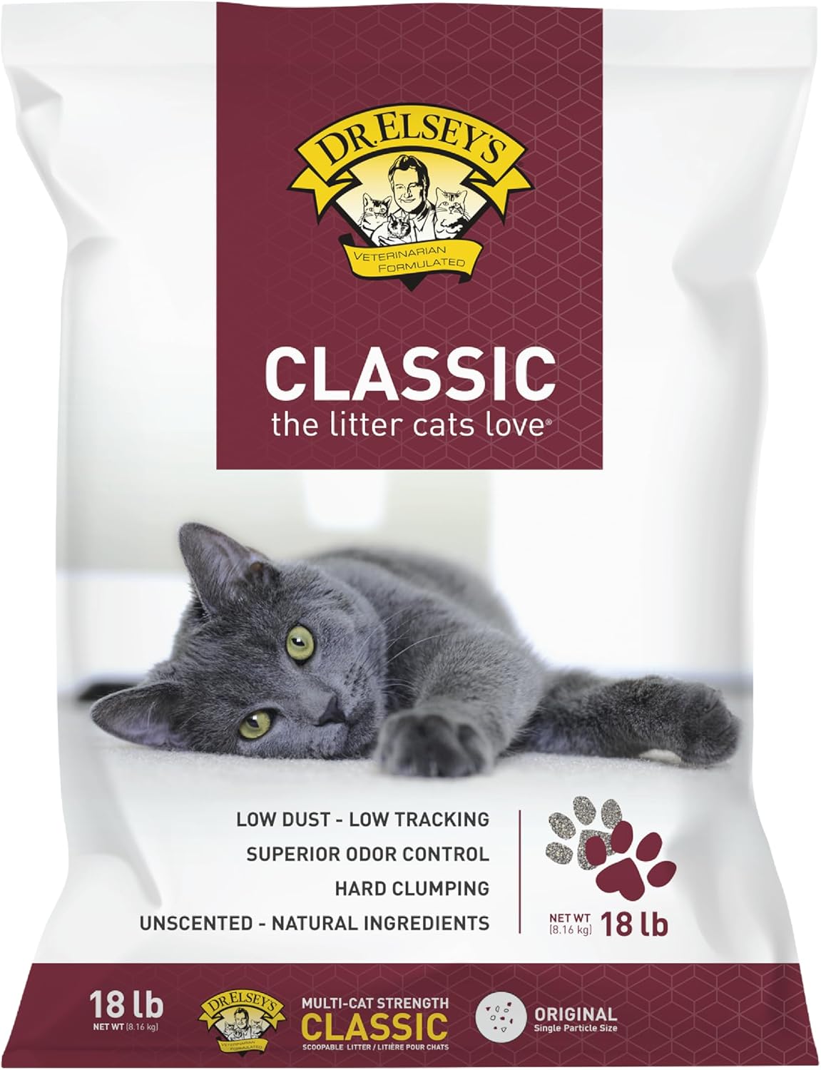 Precious Cat Classic Premium Clumping Cat Litter, 18 lb Bag