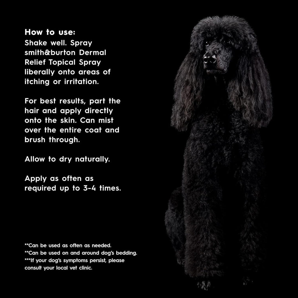 smith&burton Dermal Relief & Repair Care System for Dogs & Cats, Conditioning Shampoo, Topical Spray & Heal Balm for All