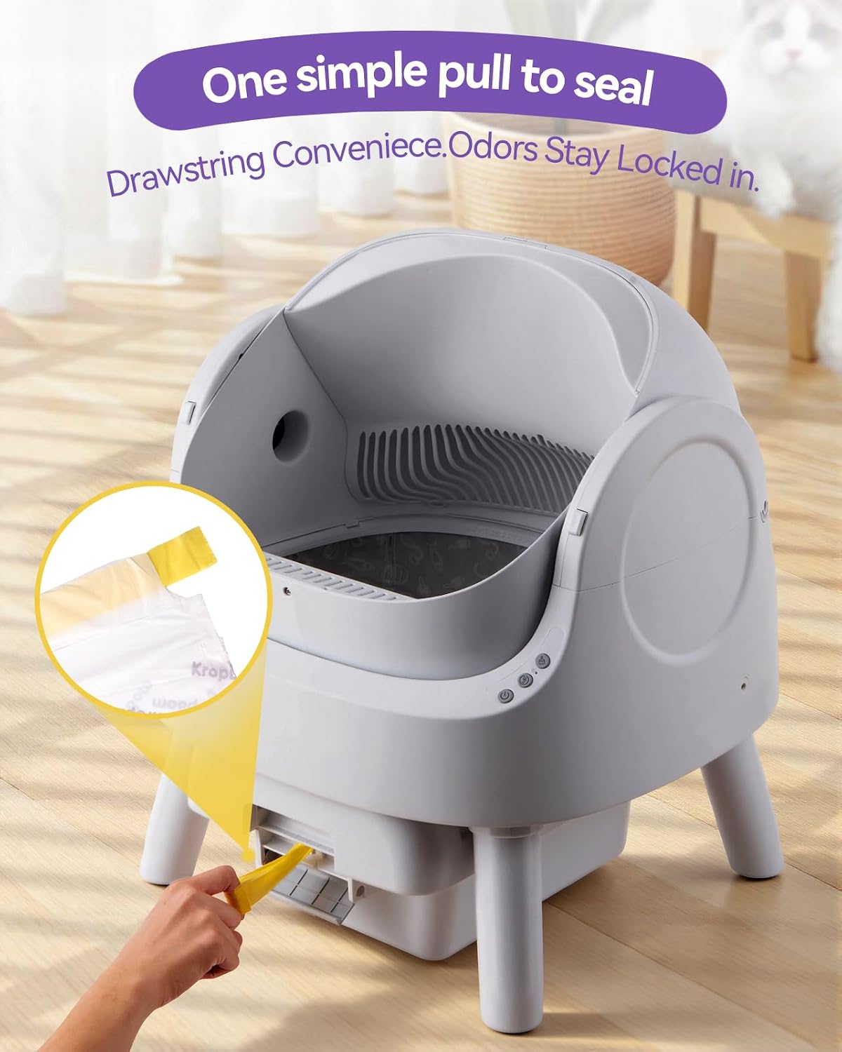 120 Count Cat Litter Box Bags Compatible with PetPivot AutoScooper 11/12