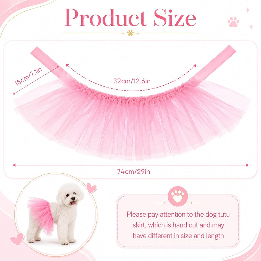 Dog Tutu Pink Tutu for Dogs, for Small Medium-Sized Dogs and Pets