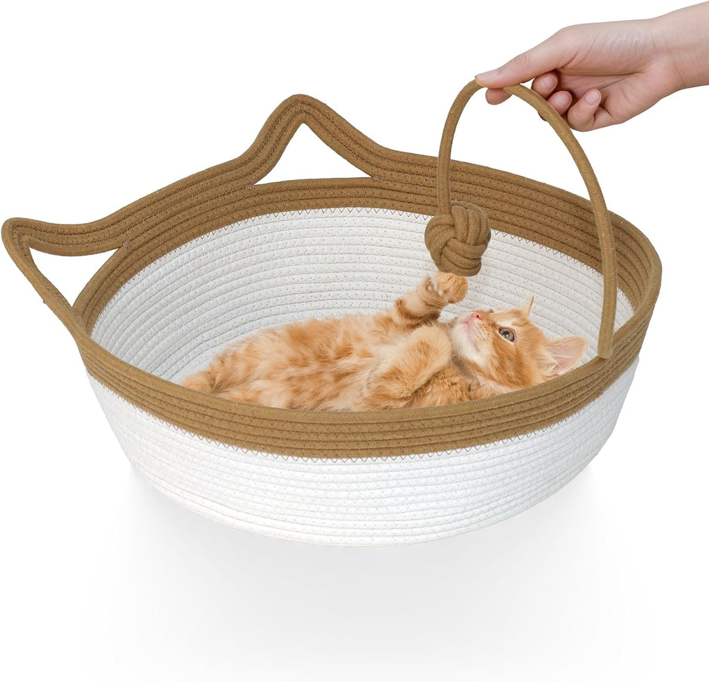 Stimulicat Handwoven Cat Basket,Instinct Basket for Cats Basket Bed