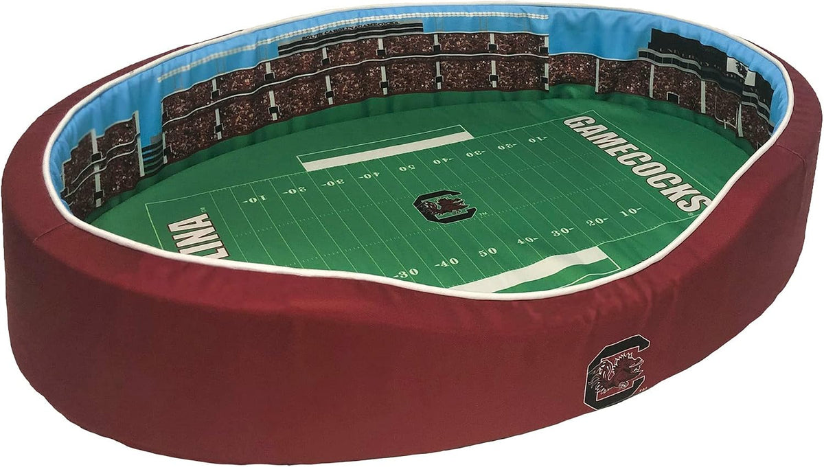 StadiumSpot Officially Licensed NCAA Premium Oval Dog Bed, Texas A&M, Medium