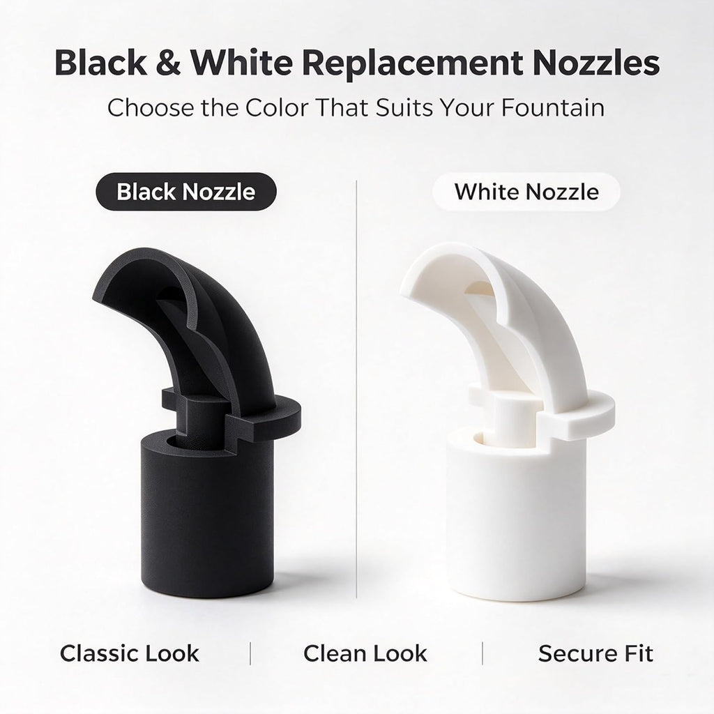Water Fountain Nozzle Compatible with Catit Pixi Cat Water Fountain，White