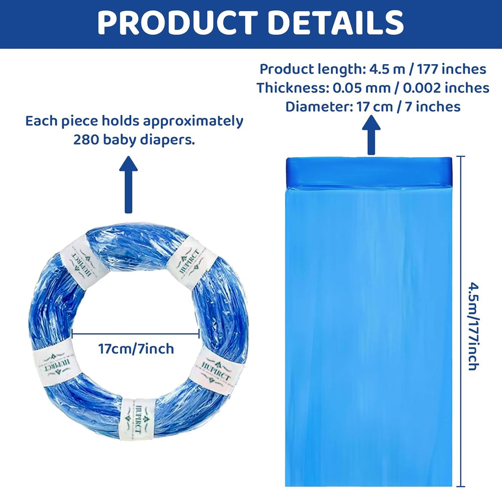 12er-Pack Refill Bags, Cat Litter Refill Bags, Diaper Refills, With Excellent Sealing and Toughness, The Refill Bag is C