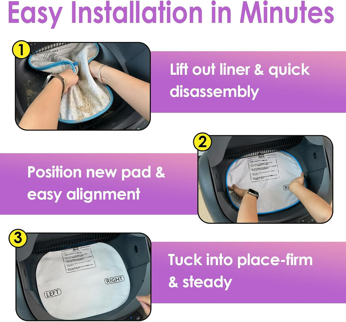 Cat Litter Pad Compatible with SCOOPER OPEN-X Self Cleaning Litter Box