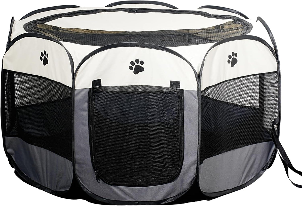 SENCONE Portable Pet Playpen for Cats, Kittens, Puppies, Indoor/Outdoor, S