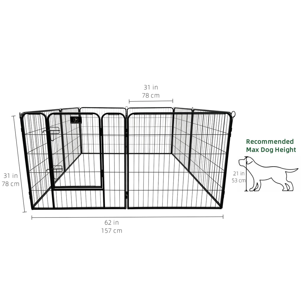 PJYuCien Puppy Playpen Plus Storage Bag with Bottom, 8 Panels 31.3" H