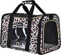 Petmolico Cat Carrier Soft-Sided Airline Approved, Medium, Medium, Leopard
